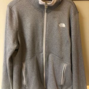 Grey north face pullover